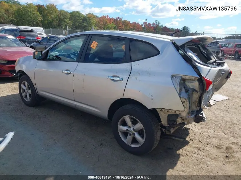 2010 Nissan Rogue S VIN: JN8AS5MVXAW135796 Lot: 40619191