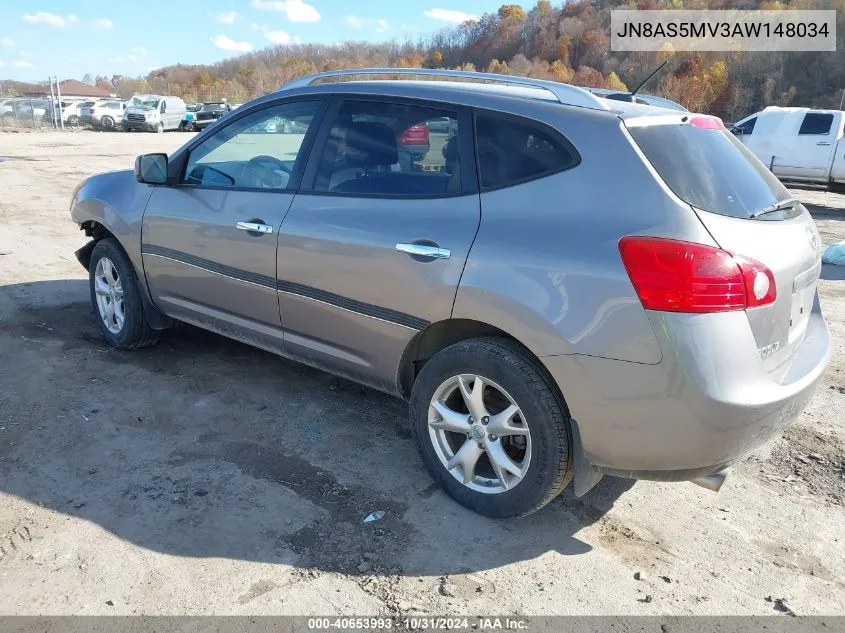 2010 Nissan Rogue Sl VIN: JN8AS5MV3AW148034 Lot: 40653993