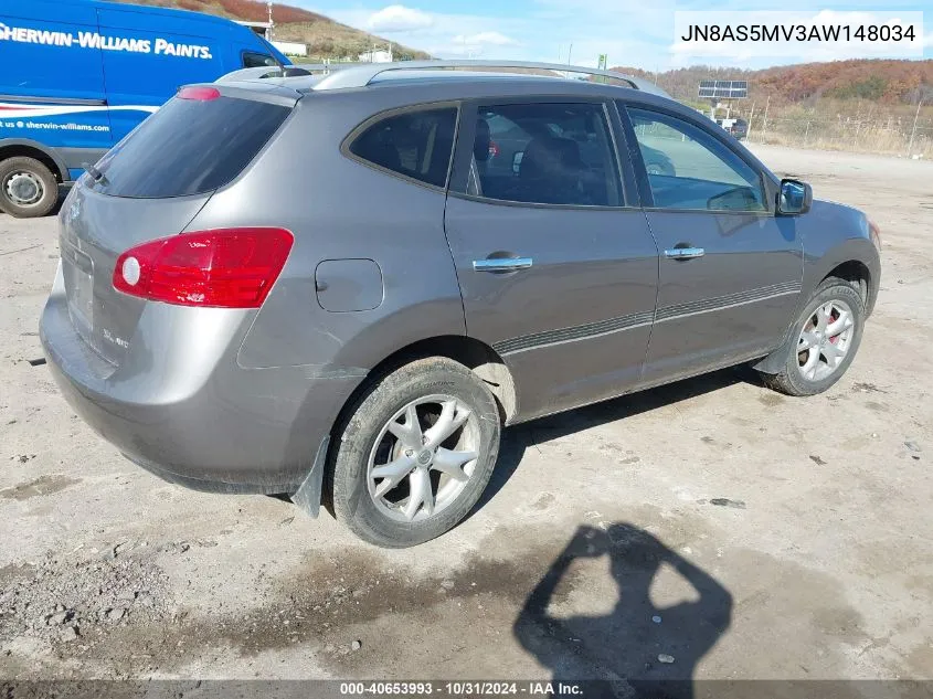 2010 Nissan Rogue Sl VIN: JN8AS5MV3AW148034 Lot: 40653993