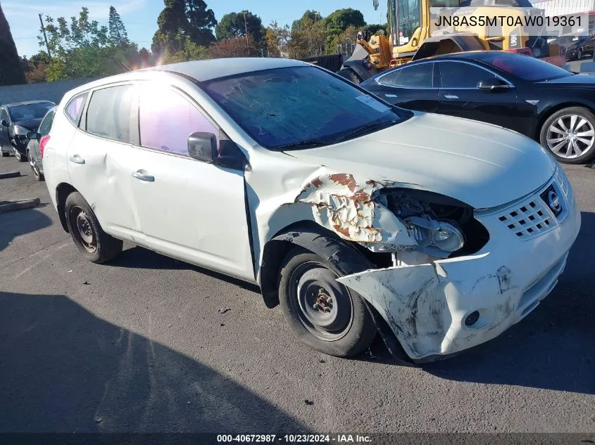 2010 Nissan Rogue S VIN: JN8AS5MT0AW019361 Lot: 40672987