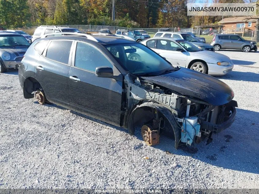 2010 Nissan Rogue S/Sl/Krom VIN: JN8AS5MV3AW600970 Lot: 40706121