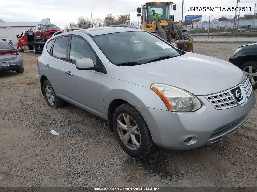 2010 Nissan Rogue Sl VIN: JN8AS5MT1AW507511 Lot: 40759113