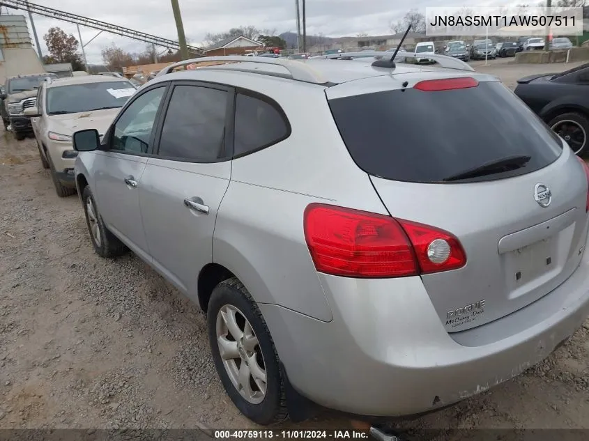 2010 Nissan Rogue Sl VIN: JN8AS5MT1AW507511 Lot: 40759113