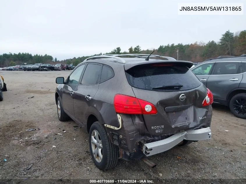 2010 Nissan Rogue Sl VIN: JN8AS5MV5AW131865 Lot: 40770685