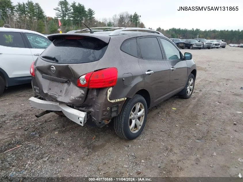 2010 Nissan Rogue Sl VIN: JN8AS5MV5AW131865 Lot: 40770685