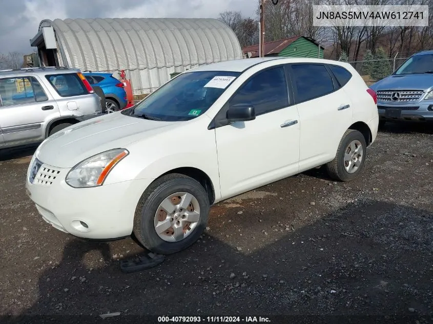 2010 Nissan Rogue S VIN: JN8AS5MV4AW612741 Lot: 40792093