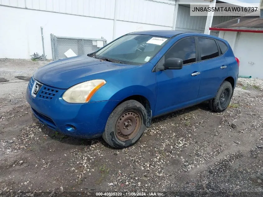 2010 Nissan Rogue S VIN: JN8AS5MT4AW016737 Lot: 40805320