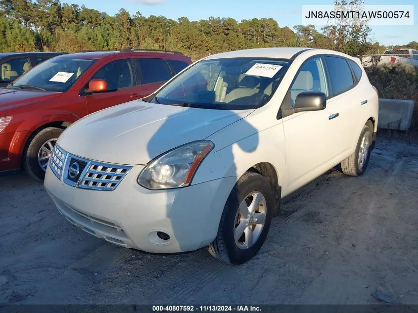 2010 Nissan Rogue S VIN: JN8AS5MT1AW500574 Lot: 40807592