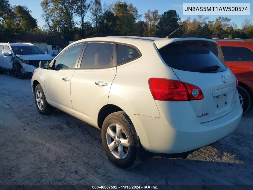 2010 Nissan Rogue S VIN: JN8AS5MT1AW500574 Lot: 40807592