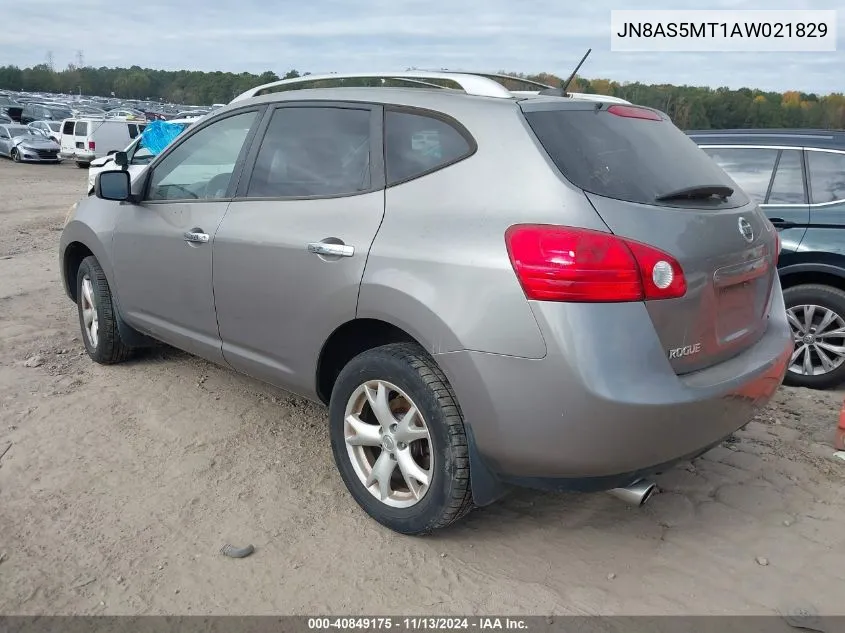 JN8AS5MT1AW021829 2010 Nissan Rogue Sl