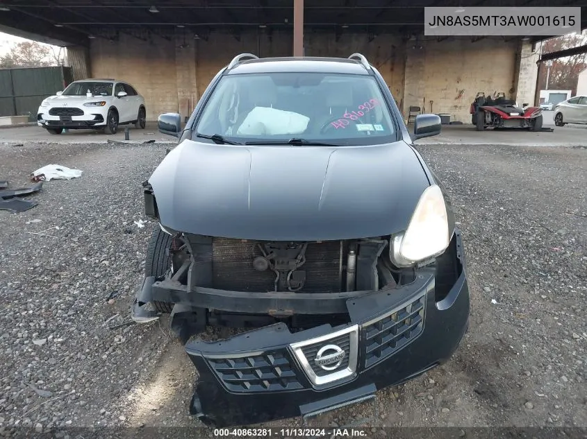 2010 Nissan Rogue Sl VIN: JN8AS5MT3AW001615 Lot: 40863281