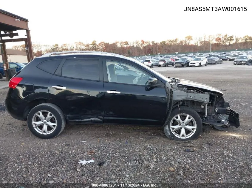 2010 Nissan Rogue Sl VIN: JN8AS5MT3AW001615 Lot: 40863281