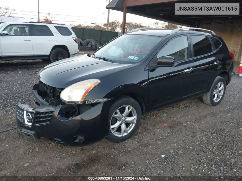 2010 Nissan Rogue Sl VIN: JN8AS5MT3AW001615 Lot: 40863281