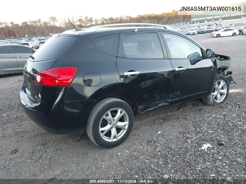 2010 Nissan Rogue Sl VIN: JN8AS5MT3AW001615 Lot: 40863281