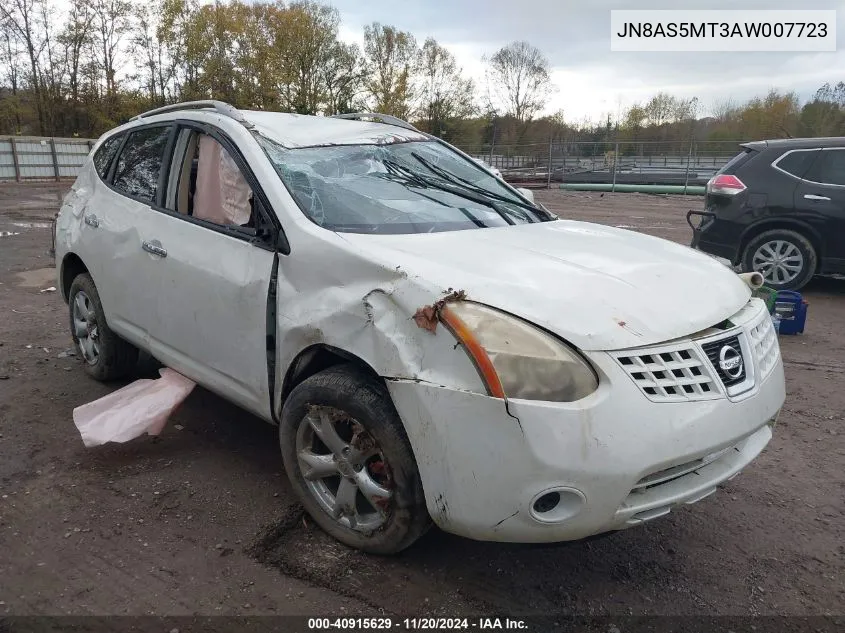 2010 Nissan Rogue Sl VIN: JN8AS5MT3AW007723 Lot: 40915629