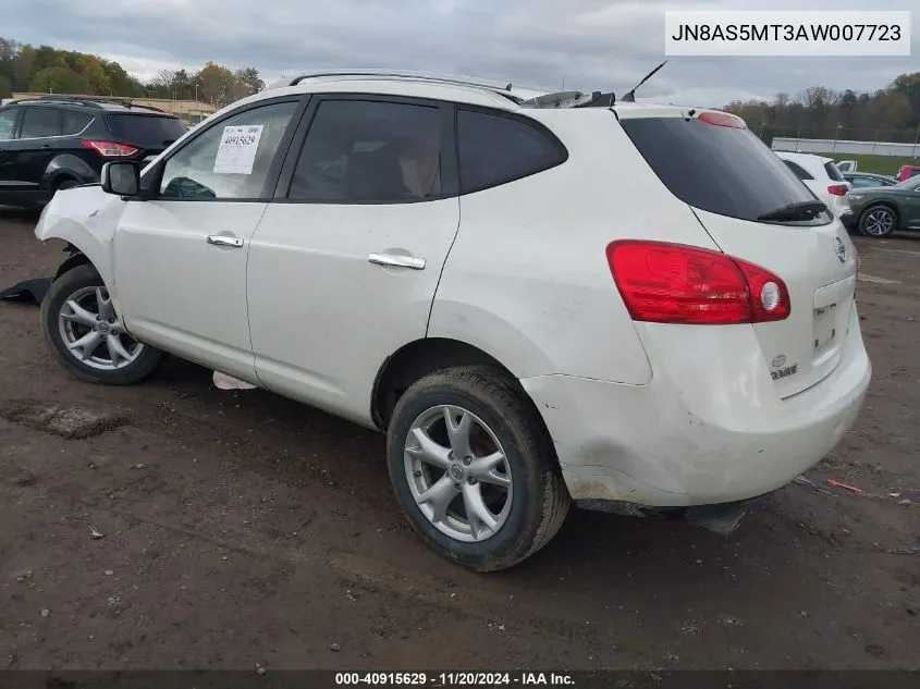 2010 Nissan Rogue Sl VIN: JN8AS5MT3AW007723 Lot: 40915629