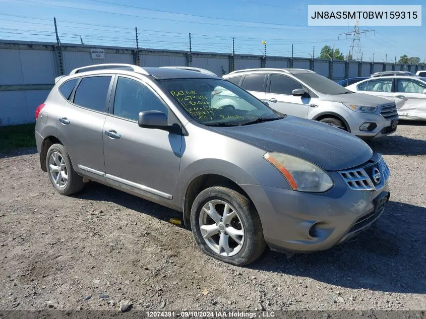 2011 Nissan Rogue VIN: JN8AS5MT0BW159315 Lot: 12074391