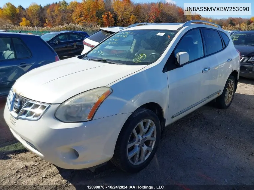 2011 Nissan Rogue S/Sv/Krom VIN: JN8AS5MVXBW253090 Lot: 12090876