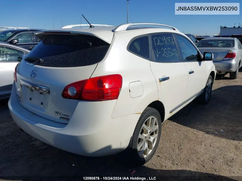 2011 Nissan Rogue S/Sv/Krom VIN: JN8AS5MVXBW253090 Lot: 12090876