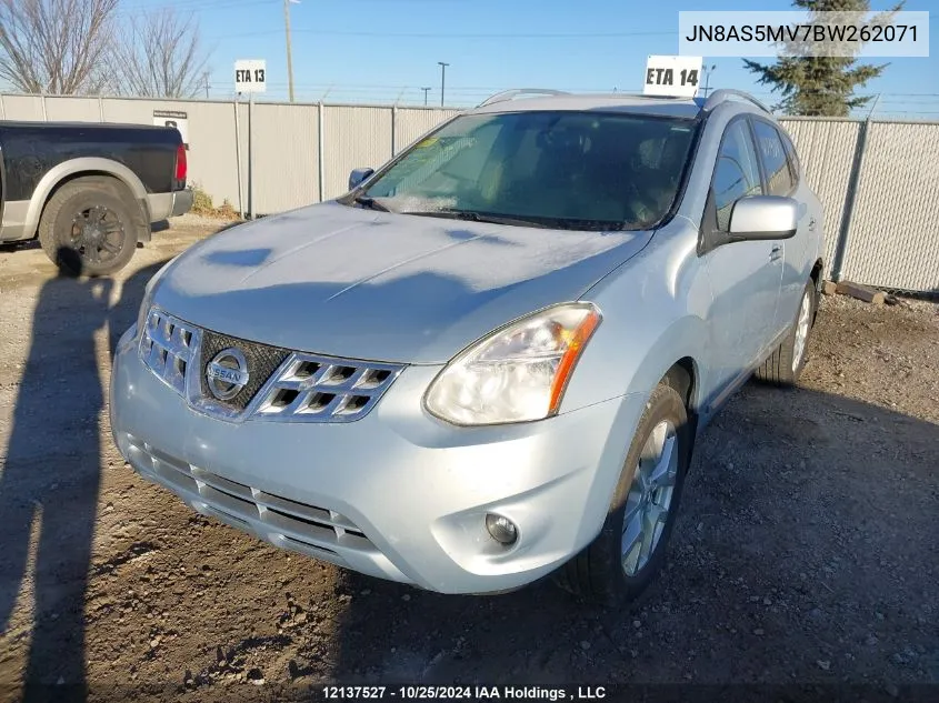 2011 Nissan Rogue S/Sv/Krom VIN: JN8AS5MV7BW262071 Lot: 12137527