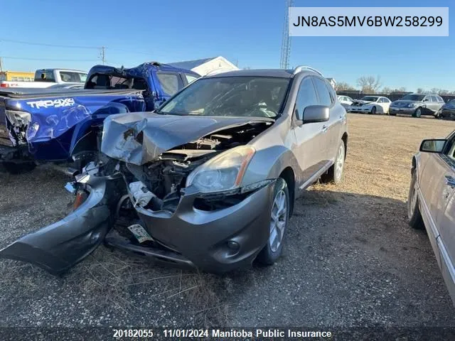 2011 Nissan Rogue S/Sv/Krom VIN: JN8AS5MV6BW258299 Lot: 20182055