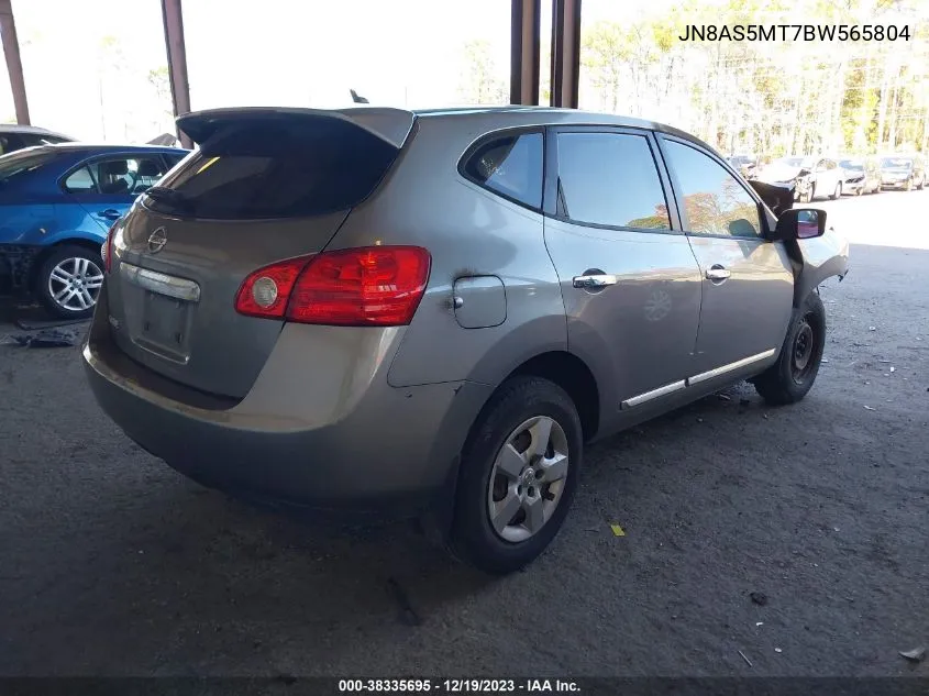 2011 Nissan Rogue S VIN: JN8AS5MT7BW565804 Lot: 38335695