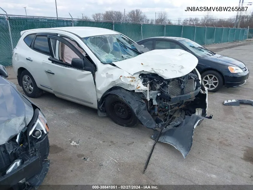 2011 Nissan Rogue S VIN: JN8AS5MV6BW265687 Lot: 38841051