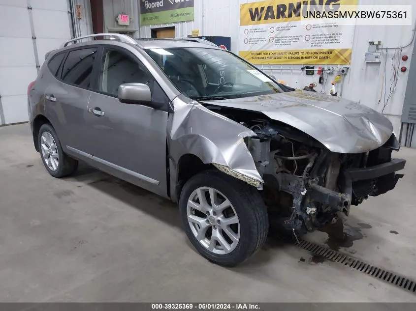 2011 Nissan Rogue Sv VIN: JN8AS5MVXBW675361 Lot: 39325369