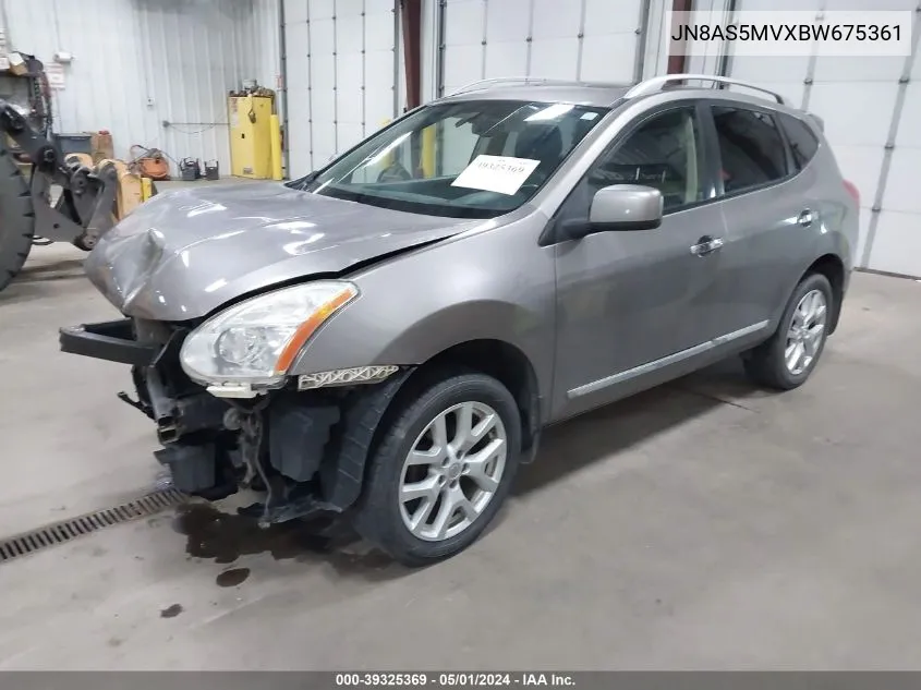 2011 Nissan Rogue Sv VIN: JN8AS5MVXBW675361 Lot: 39325369