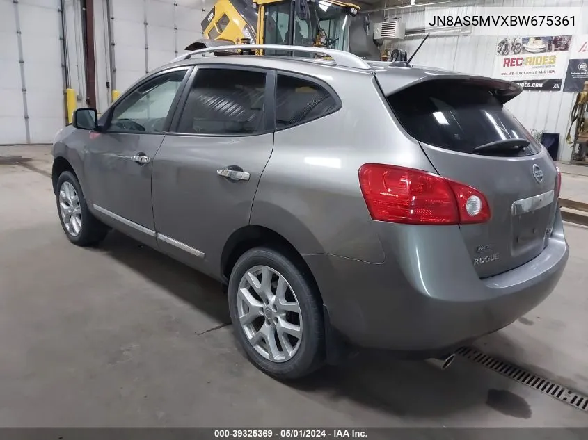 JN8AS5MVXBW675361 2011 Nissan Rogue Sv