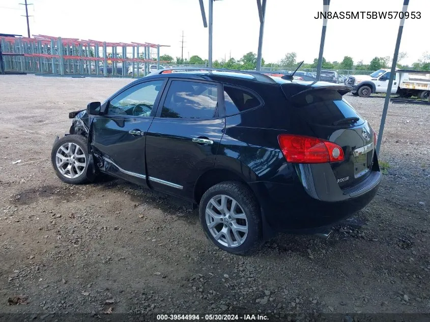 2011 Nissan Rogue Sv VIN: JN8AS5MT5BW570953 Lot: 39544994