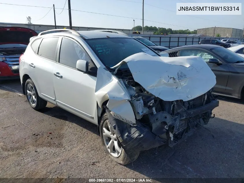 2011 Nissan Rogue Sv VIN: JN8AS5MT1BW153314 Lot: 39681382