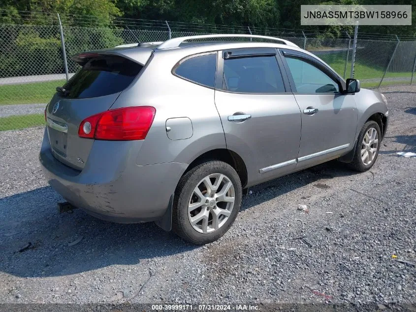 2011 Nissan Rogue Sv VIN: JN8AS5MT3BW158966 Lot: 39999171