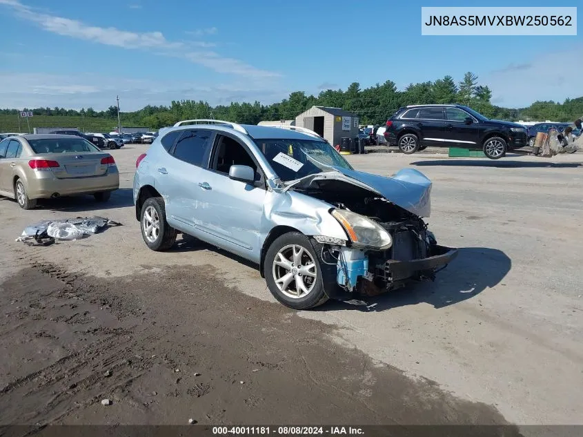 2011 Nissan Rogue Sv VIN: JN8AS5MVXBW250562 Lot: 40011181