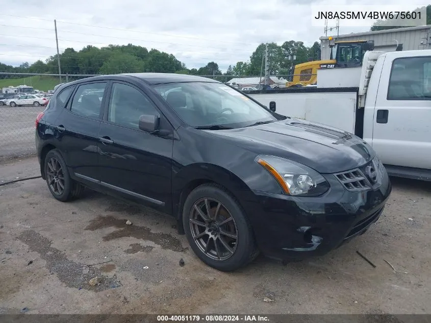 2011 Nissan Rogue S VIN: JN8AS5MV4BW675601 Lot: 40051179