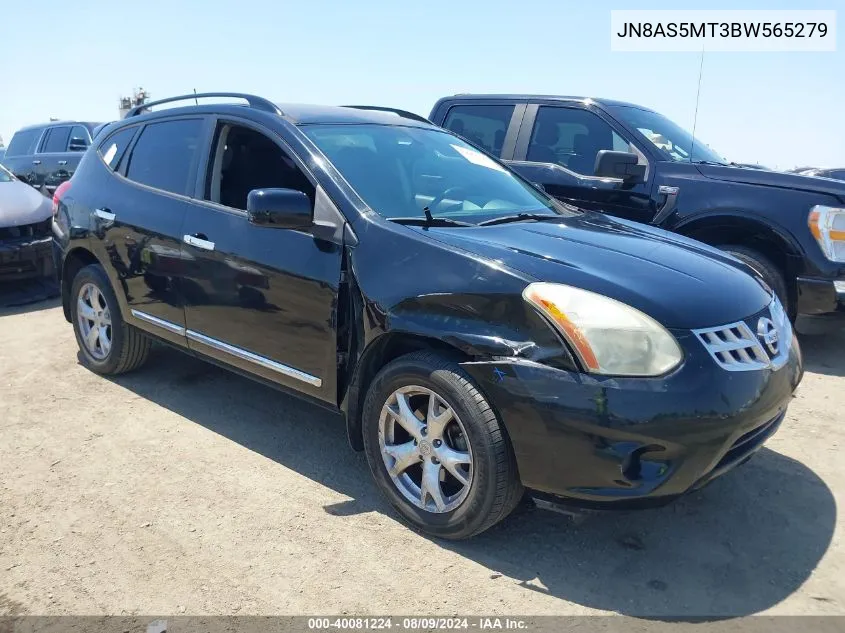 2011 Nissan Rogue Sv VIN: JN8AS5MT3BW565279 Lot: 40081224