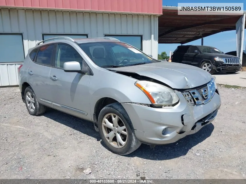 2011 Nissan Rogue Sv VIN: JN8AS5MT3BW150589 Lot: 40133500