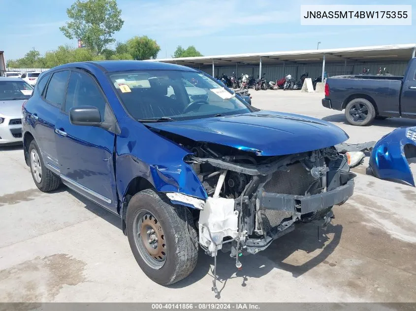 2011 Nissan Rogue S VIN: JN8AS5MT4BW175355 Lot: 40141856