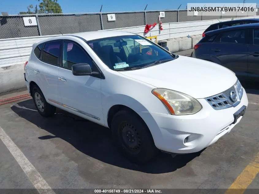 2011 Nissan Rogue S VIN: JN8AS5MTXBW174016 Lot: 40158749