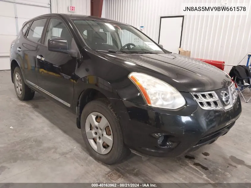 2011 Nissan Rogue S VIN: JN8AS5MV9BW661578 Lot: 40163962