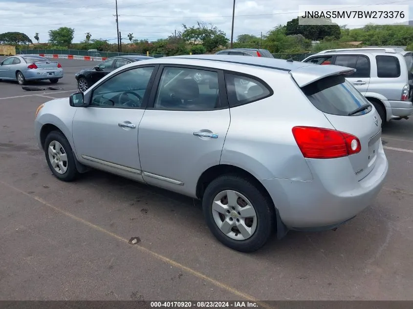 2011 Nissan Rogue S/Sv/Krom VIN: JN8AS5MV7BW273376 Lot: 40170920