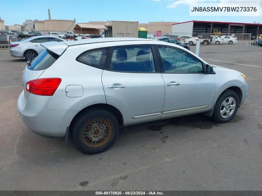 2011 Nissan Rogue S/Sv/Krom VIN: JN8AS5MV7BW273376 Lot: 40170920