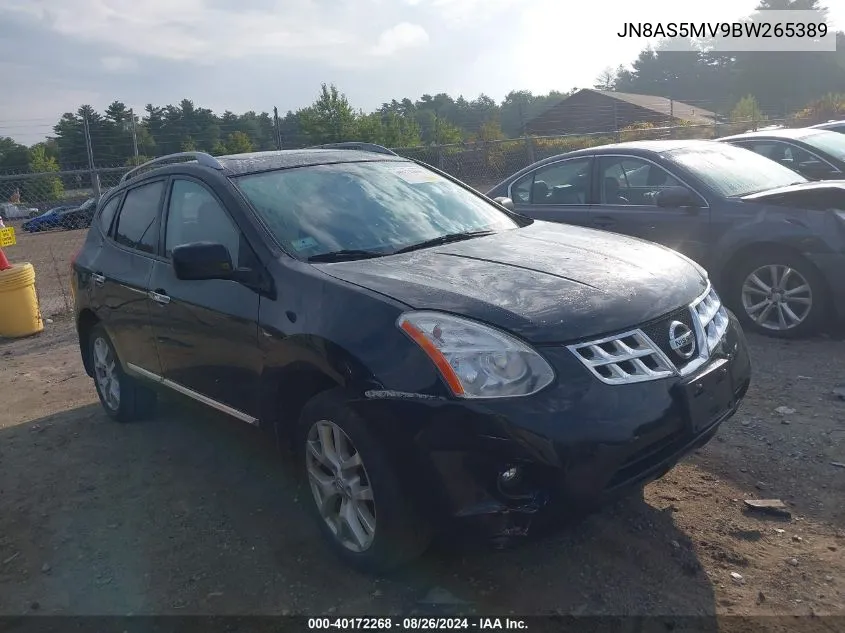 2011 Nissan Rogue Sv VIN: JN8AS5MV9BW265389 Lot: 40172268