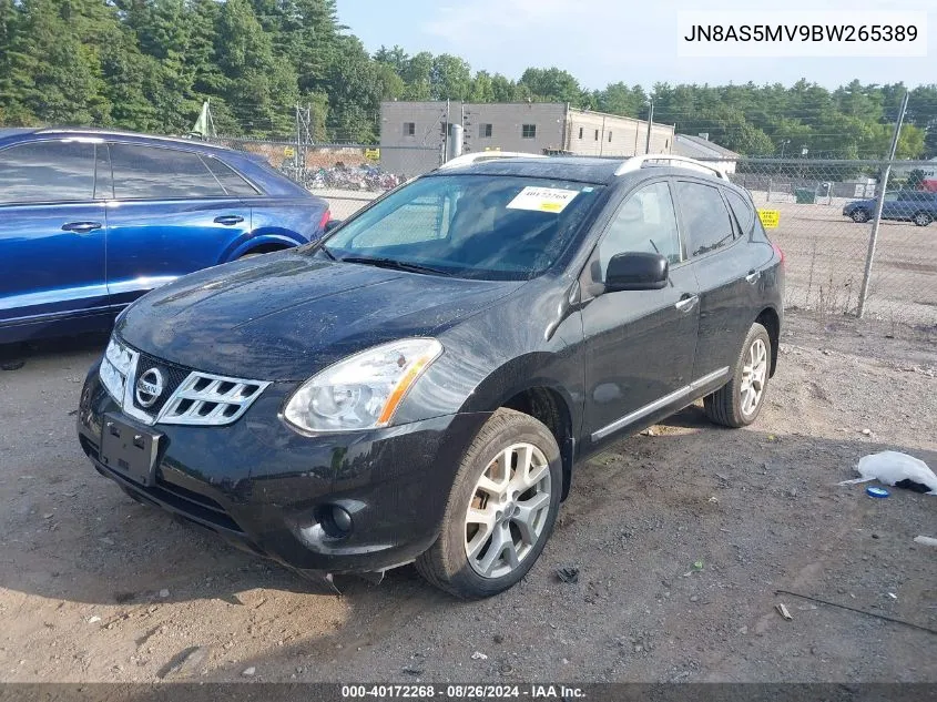 2011 Nissan Rogue Sv VIN: JN8AS5MV9BW265389 Lot: 40172268