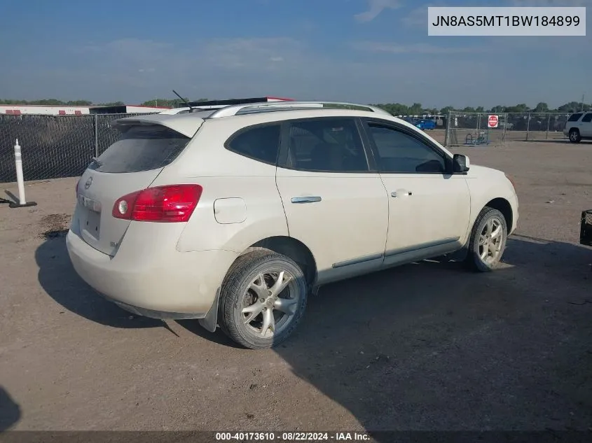 2011 Nissan Rogue Sv VIN: JN8AS5MT1BW184899 Lot: 40173610