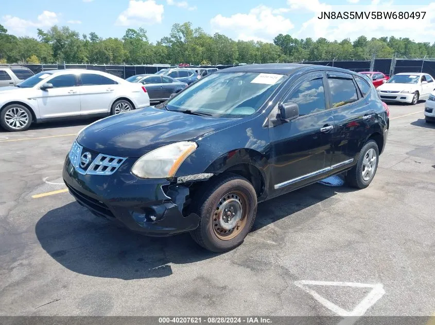 2011 Nissan Rogue S VIN: JN8AS5MV5BW680497 Lot: 40207621