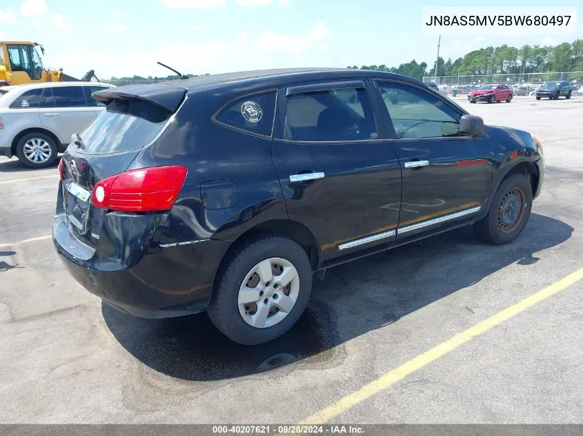 2011 Nissan Rogue S VIN: JN8AS5MV5BW680497 Lot: 40207621