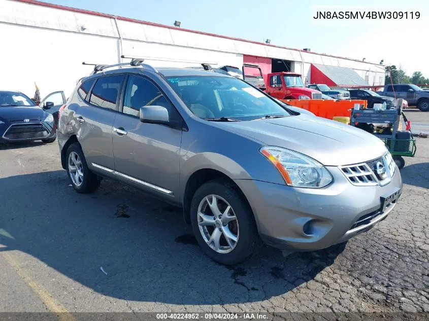 2011 Nissan Rogue Sv VIN: JN8AS5MV4BW309119 Lot: 40224952