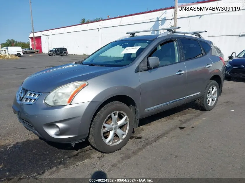 2011 Nissan Rogue Sv VIN: JN8AS5MV4BW309119 Lot: 40224952