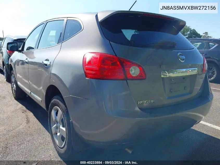 JN8AS5MVXBW272156 2011 Nissan Rogue S